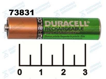 Аккумулятор AAA 1.2V 0.85A Duracell Ni-MH