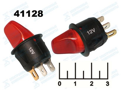 Выключатель 12/10 MIRS-101-9H/D красный 3 контакта