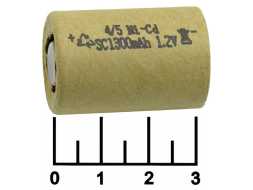 Аккумулятор 1.2V 1.3A Ni-CD (010198M(1.2/1.3/33))