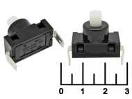 Кнопка 250/12 с фиксацией 2 контакта для пылесоса угловая (PBS-101C)