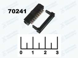 Разъем 16pin гнездо на шлейф шаг 2мм IDC2-16F