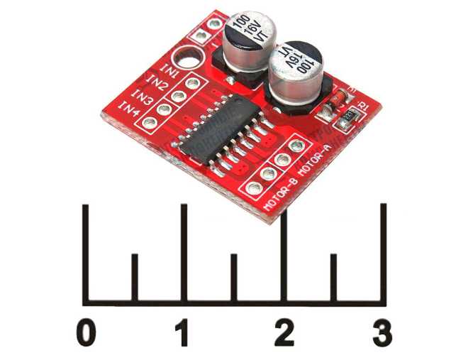 Радиоконструктор Arduino драйвер шагового двигателя 2-10V 2.5A 1.8-7Vупр Mini-L298N (TC1508A)