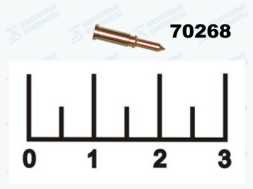 Контакт центральный TNC штекер TNC-C58P с юбкой
