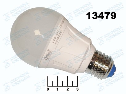 Лампа светодиодная 36V 7W E27 4500K белый A60 Uniel (60*112)