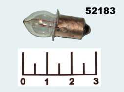 Лампа 2.4V 0.75A P13.5S без резьбы