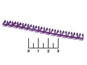 Маркер кабеля "7" 2.5мм TDM фиолетовый (15 шт)
