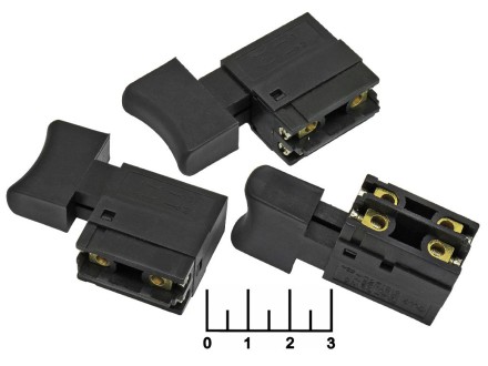 Кнопка для электроинструмента FA2-6/2W5 6A (JB15HL-8) (черная)