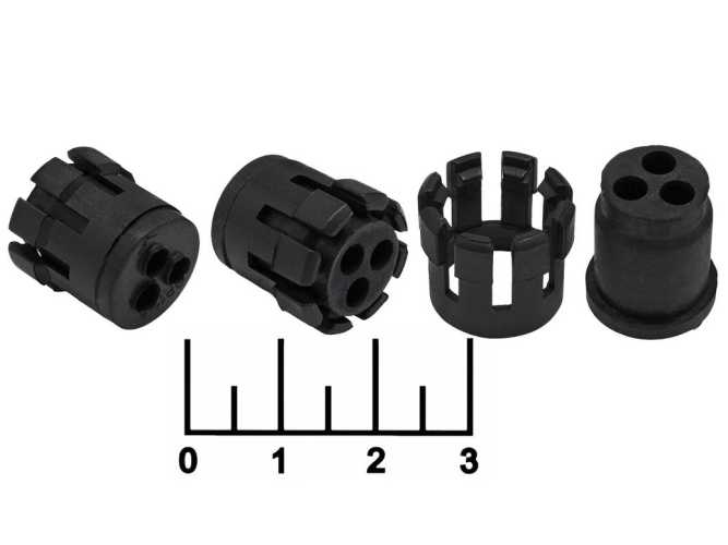 Кабельный ввод D/MG16A-H3-04 черный (3pin)