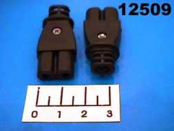 Разъем питания 2pin C8 штекер восьмерка (5-0051) (18-0060)