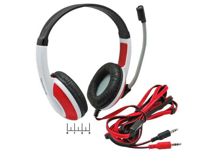 Наушники (гарнитура) Defender Warhead G-120 с микрофоном 2 штекера 3.5мм 2м