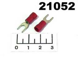 Клемма U-образная 4мм красная (SVM-4RED)