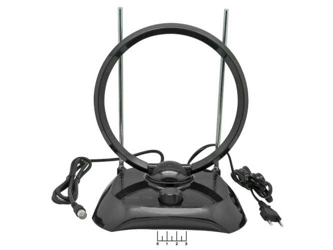 Антенна комнатная для цифрового ТВ Орбита OT-ANT02 с усилителем (питание от сети)