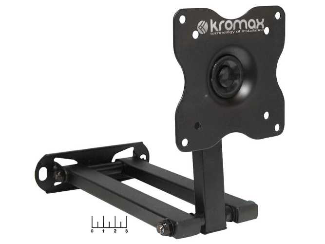 Кронштейн настенный для телевизора 15&amp;quot;-28&amp;quot; 30кг DIX-15 Kromax (черный)