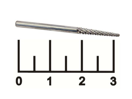 Бор-фреза конус игловидный 2.3мм стальной №1