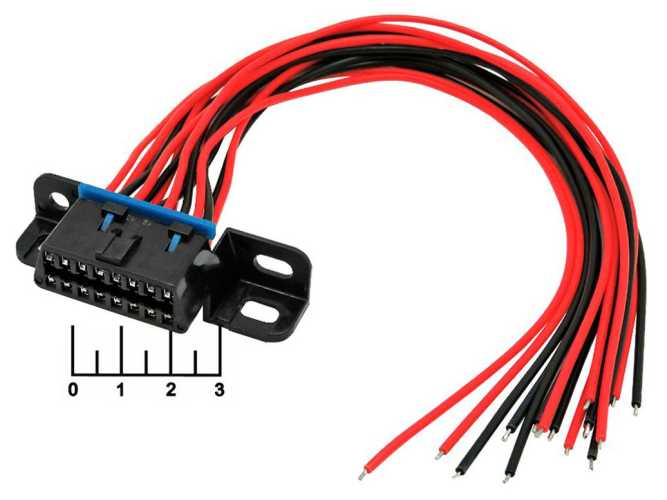 Разъем гнездо для диагностической колодки OBD2 Chevrolet на проводе (№6)