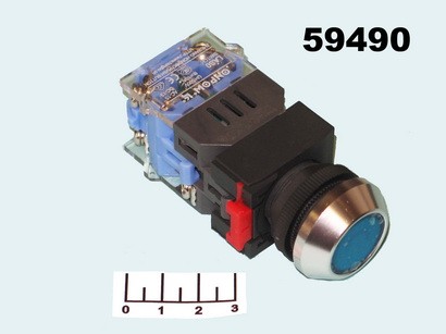 Кнопка 500/10 SOK-11/LAS0 синяя без фиксации (подсветка 24V)