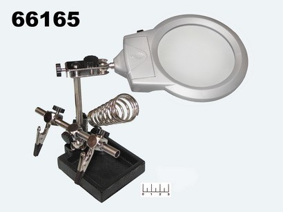 Лупа-подставка паяльная с захватом 90мм ZD-10M