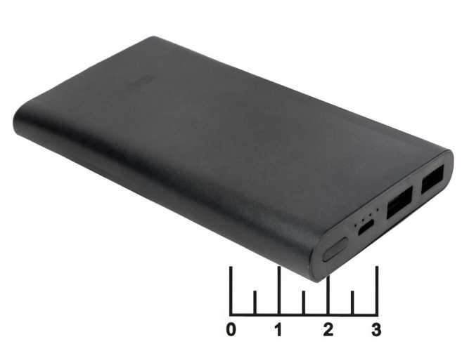 Power Bank 2USB 5V/9V/12V 2A 10Ah - вход micro USB QC-3.0 Mi original