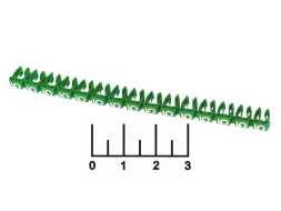 Маркер кабеля &amp;quot;5&amp;quot; 2.5мм TDM зеленый (15 штук) (0531-0021)