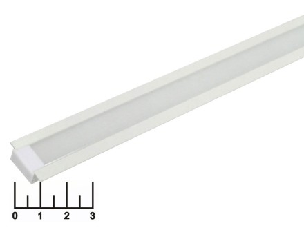 Профиль для светодиодной ленты с рассеивателем встраиваемый SP251W белый (SBL-AI22*6мм) 2м