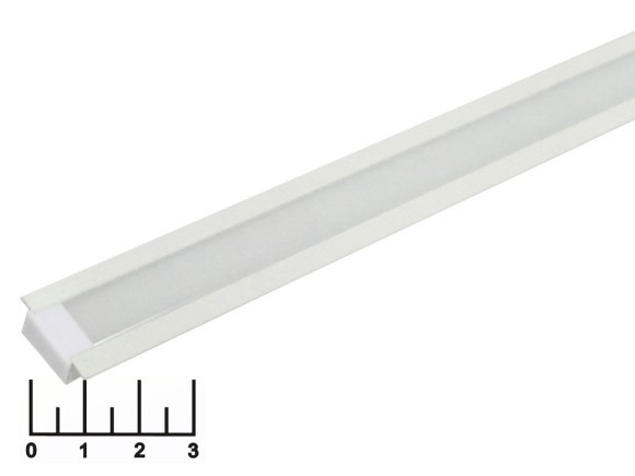 Профиль для светодиодной ленты с рассеивателем встраиваемый SP251W 2м белый (SBL-AI22*6мм)