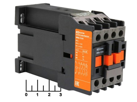 Контактор (пускатель) 24V 12A КМНП-11210 TDM (дополнительный контакты NO) (постоянный ток)