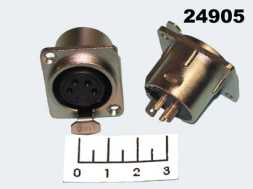 Разъем XLR гнездо 4 контакта в панель