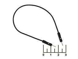 Контакт для макетной платы 1pin 2 штекера 20см (S1183)