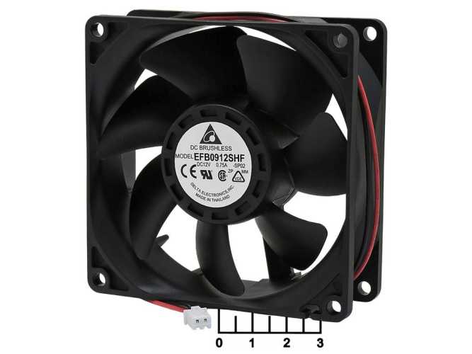Вентилятор 12V 0.12А 90*90*30мм EFB0912SHF (разъем 2pin)