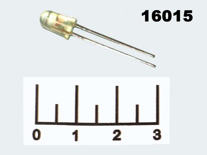 Светодиод LED КИПД65И1-Ж желтый 3V 5мм (GNL-5013UYC)