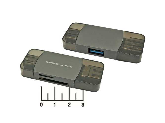 Card Reader USB/SD/micro SD/Type C/micro USB Орбита OT-PCR25