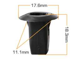 Клипса крепежная d-11.1мм KJ-345S