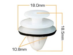 Клипса крепежная d-10.8мм KJ-304S