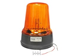 Маяк 12V оранжевый механическое крепление импульсный И-12-55