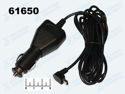 Автомобильное зарядное устройство mini USB 5V 1A 3м (AV-1021)