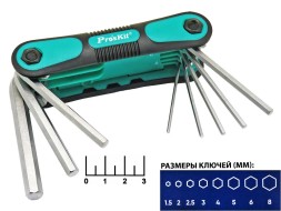 Набор шестигранников HW-121M Proskit (8 штук)