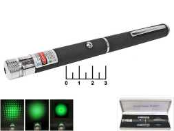 Лазер Диско портативный зеленый 2*AAA