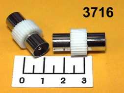 Переходник TV штекер/TV штекер