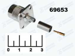Разъем TNC штекер обжимной RG-58 под 4 винта (TNC-BJ1-C58)