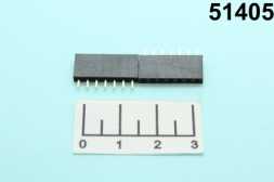 Разъем PBS-07 гнездо шаг 2.54мм черный