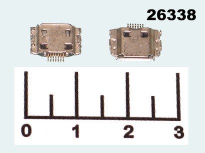 РАЗЪЕМ ПИТАНИЯ MICRO USB 7PIN ГНЕЗДО SAMSUNG I5700/S8000/S8300 (РЗ-0921)