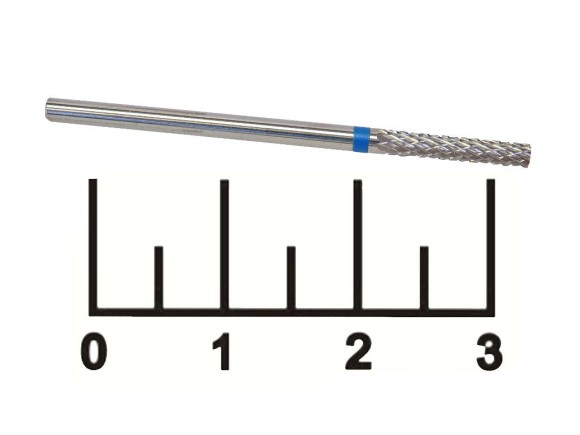 Бор-фреза цилиндр 2.3мм стальной синий №11 (N0-A1)