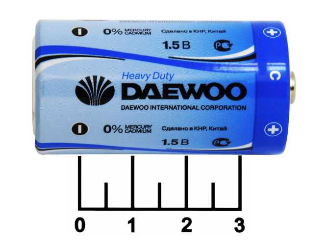Батарейка C-1.5V Daewoo Heavy Duty R14