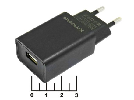 Сетевое зарядное устройство USB 5V 2A ELX-PA01P-C02 Ergolux