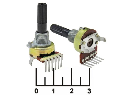 Резистор переменный 2*50 кОм B F-164KP-1 (+66) (4541B/4639B)