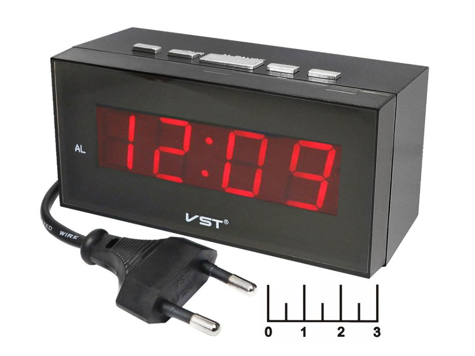 Часы цифровые VST-772-1 красные