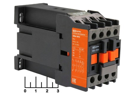 Контактор (пускатель) 24V 9A КМНП-10910 TDM (дополнительный контакты NO) (постоянный ток)