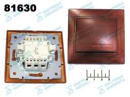 Выключатель 1-клавишный Lezard Mira Маун