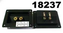 Клемма банан 2 гнезда gold металл 79*93мм (10-0051) (1-723G)