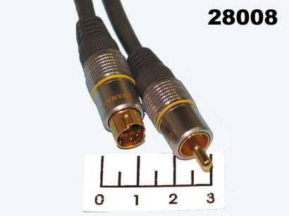 Шнур 1RCA-mini DIN 4pin 1.5м AG Luxmann